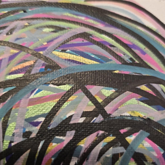 HANDCRAFTED Abstract Highland Cow Painting HANDPAINTED Artwork HANDMADE Wall Art - Picture 17 of 17